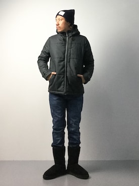 「NANO universe（ナノユニバース）のアイテム（ブーツ）」を使った、B-chanさん（メンズ・168cm）の秋コーディネート