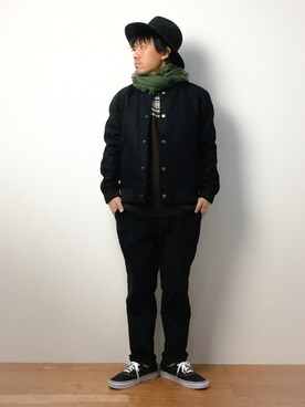 「A.P.C.（アーペーセー）のアイテム（ジャケット/アウター）」を使った、B-chanさん（メンズ・168cm）の冬コーディネート