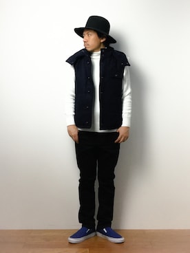 「JOEY FACTORY（ジョーイファクトリー）のアイテム（ジャケット/アウター）」を使った、B-chanさん（メンズ・168cm）の冬コーディネート