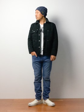 「JOURNAL STANDARD relume（ジャーナルスタンダード　レリューム）のアイテム（カバーオール）」を使った、B-chanさん（メンズ・166cm）の夏コーディネート