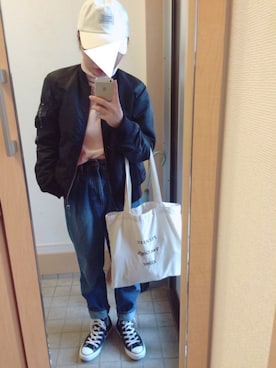 「マムジーンズ」｜haruさん（レディース・150cm）の春コーディネート