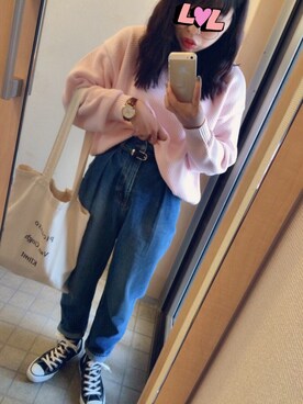 「Right-on（ライトオン）のアイテム（ブルゾン）」を使った、haruさん（レディース・150cm）の冬コーディネート