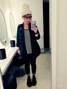 「HELL CAT PUNKS（ヘルキャットパンクス）のアイテム（トップス）」を使った、ちー♡さん（レディース・170cm）の秋コーディネート