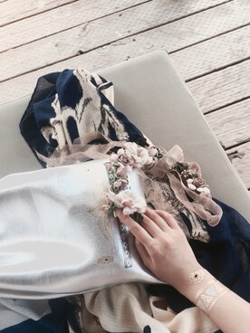 「Trianglのアイテム」を使った、GiselleXiurさん（レディース・170cm）の夏コーディネート