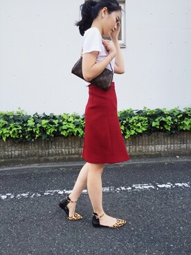「BEAMS（ビームス）のアイテム（ピアス（両耳用））」を使った、hakuさん（レディース・160cm）の秋コーディネート