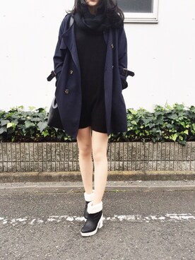 「Supreme.La.La.（シュープリームララ）のアイテム（ブーツ）」を使った、hakuさん（レディース・160cm）の秋コーディネート