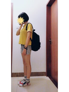 「passport」｜ゆ魚さん（レディース・159cm）の夏コーディネート