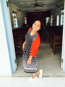 「アイテム（ワンピース）」を使った、樂斯さん（メンズ・153cm）の秋コーディネート