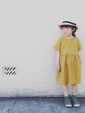 「こどもの日」｜「アイテム（ワンピース/ドレス）」を使った、Rtomoさん（キッズ・110cm）の春コーディネート
