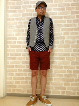 スーさんさん（メンズ・173cm）の夏コーディネート