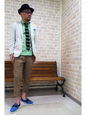 スーさんさん（メンズ・173cm）の春コーディネート