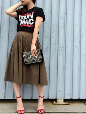 「C.C.CROSS（シーシークロス）のアイテム」を使った、KAORINさん（レディース・160cm）の夏コーディネート