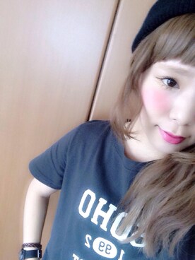 「LOWRYS FARM（ローリーズファーム）のアイテム（Tシャツ/カットソー、グレー系）」を使った、oimoさん（レディース・163cm）の夏コーディネート
