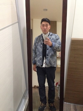 「POINTER（ポインター ）のアイテム（シューズ）」を使った、BenWuさん（メンズ・170cm）の夏コーディネート