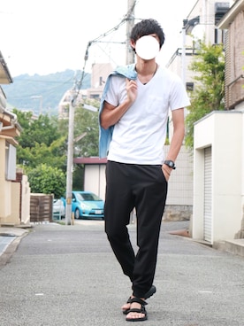 「G-SHOCK」｜ワタルさん（メンズ・180cm）の夏コーディネート