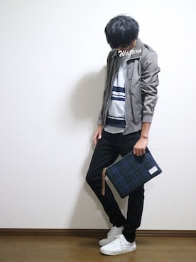 「417 EDIFICE（フォーワンセブンエディフィス）のアイテム（スニーカー）」を使った、ワタルさん（メンズ・180cm）の秋コーディネート