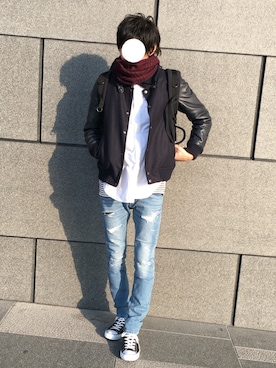 ワタルさん（メンズ・180cm）の冬コーディネート