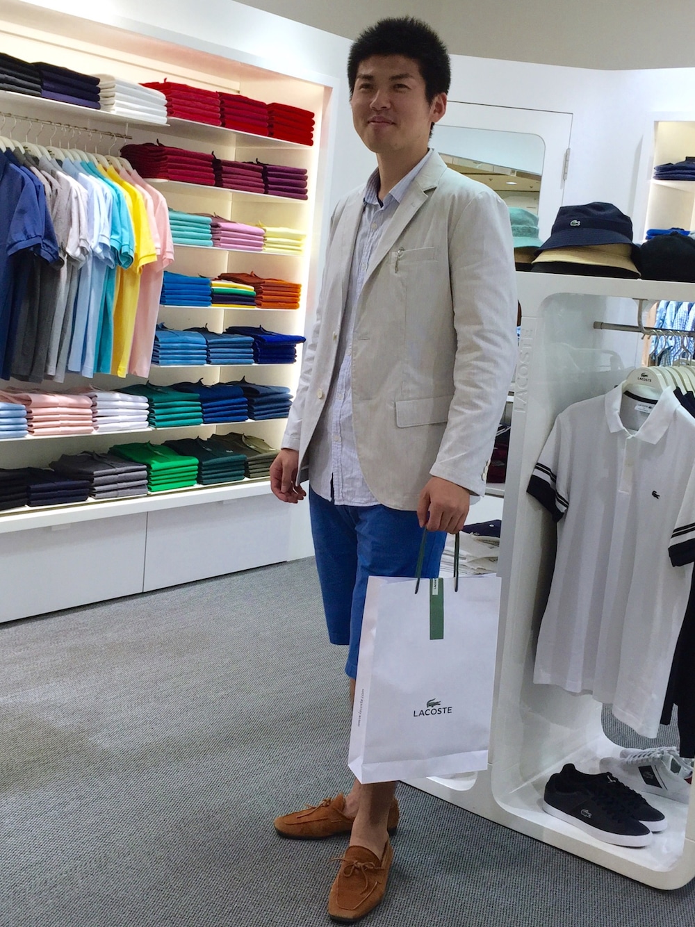 「カジュアル」｜「MONTBLANCのアイテム（その他、ブラック系）」を使った、シンバさん（メンズ・181cm）の夏コーディネートの1枚目の写真