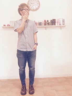 「G-SHOCK」｜Ryuさん（メンズ・170cm）の夏コーディネート