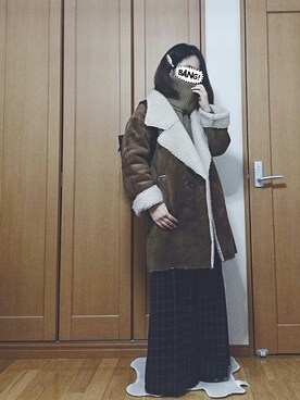 ばな奈さん（レディース・157cm）の冬コーディネート