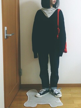 「Doシンプル部」｜「アイテム（福袋/福箱）」を使った、ばな奈さん（レディース・157cm）の秋コーディネート
