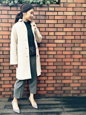 「IENA（イエナ）のPACO POVEDA 6CMスウェードポインテッドパンプス。（パンプス）」を使った、Suzyさん（レディース・159cm）の秋コーディネート