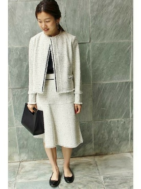 「IENA（イエナ）のアイテム（ジャケット/アウター）」を使った、Suzyさん（レディース・159cm）の春コーディネート