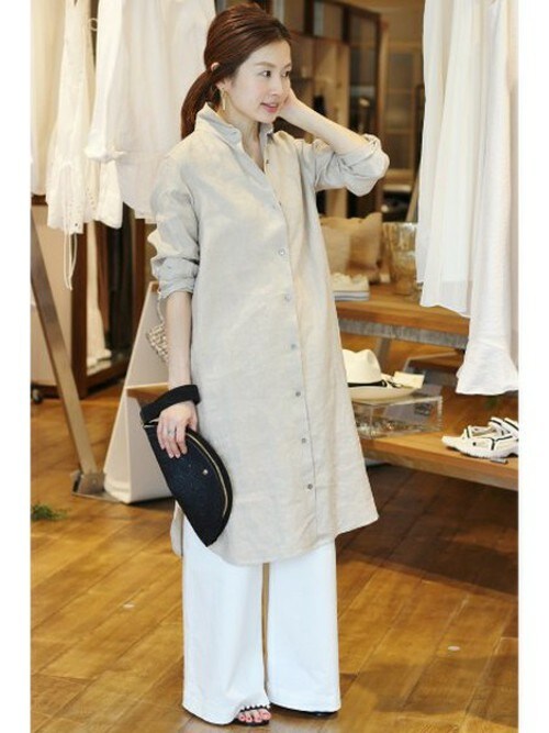 Suzy Iena 本社 Ienaのシャツワンピースを使ったコーディネート Wear