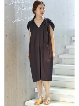 「カットソーワンピース」｜Suzyさん（レディース・159cm）の春コーディネート