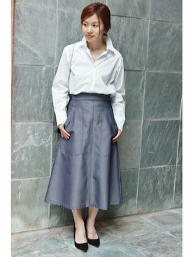 「IENA（イエナ）のアイテム（シューズ）」を使った、Suzyさん（レディース・159cm）の夏コーディネート