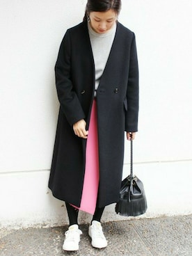 「IENA」｜「アイテム（スウェット）」を使った、Suzyさん（レディース・159cm）の秋コーディネート