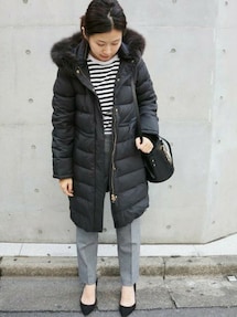 IENA（イエナ）の「P/タフタ ロングダウンコート◇（ダウンジャケット