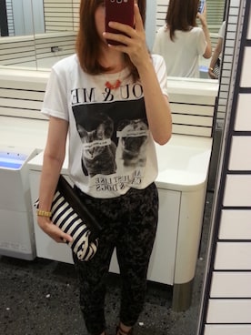 「allureville（アルアバイル）のクラッチバッグ（クラッチバッグ、その他）」を使った、.yuy.さん（レディース・162cm）の夏コーディネート