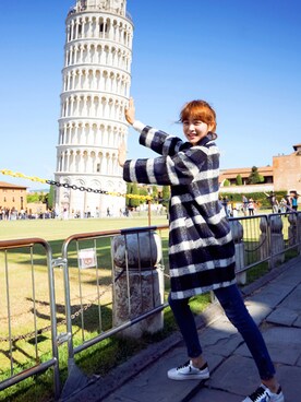 「imvely」｜「アイテム（ダッフルコート）」を使った、jihyun_imvelyさん（レディース・163cm）の秋コーディネート