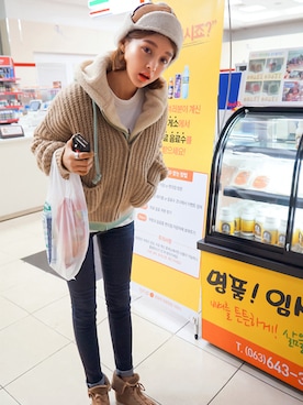 「imvely」｜「アイテム（パーカー）」を使った、jihyun_imvelyさん（レディース・163cm）の秋コーディネート