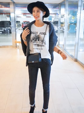 「imvely」｜「アイテム（ブーツ）」を使った、jihyun_imvelyさん（レディース・163cm）の秋コーディネート