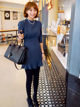 「Yves Saint Laurent rive gauche（イヴサンローランリヴゴーシュ）のアイテム（ハンドバッグ）」を使った、jihyun_imvelyさん（レディース・163cm）の秋コーディネート