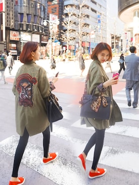 「Yves Saint Laurent rive gauche（イヴサンローランリヴゴーシュ）のアイテム（ハンドバッグ）」を使った、jihyun_imvelyさん（レディース・163cm）の秋コーディネート