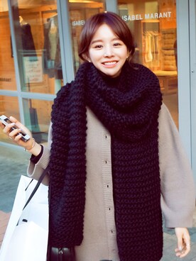 jihyun_imvelyさん（レディース・163cm）の冬コーディネート