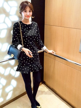 「imvely」｜「アイテム（トートバッグ）」を使った、jihyun_imvelyさん（レディース・163cm）の冬コーディネート