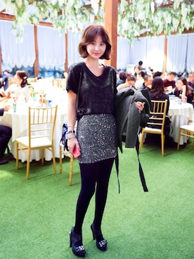 「 Imvely」｜jihyun_imvelyさん（レディース・163cm）の冬コーディネート