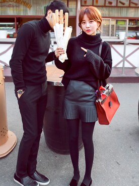 jihyun_imvelyさん（レディース・163cm）の冬コーディネート