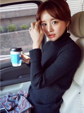 jihyun_imvelyさん（レディース・163cm）の冬コーディネート