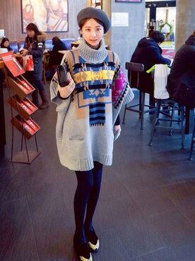 jihyun_imvelyさん（レディース・163cm）の冬コーディネート