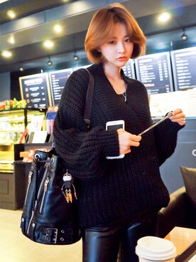 jihyun_imvelyさん（レディース・163cm）の冬コーディネート