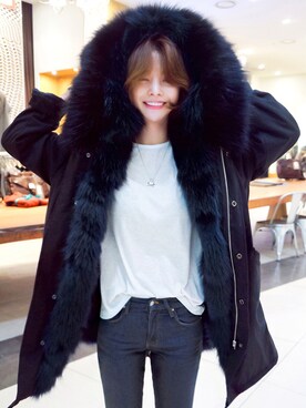 jihyun_imvelyさん（レディース・163cm）の冬コーディネート