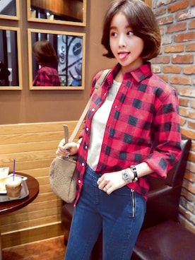 jihyun_imvelyさん（レディース・163cm）の冬コーディネート