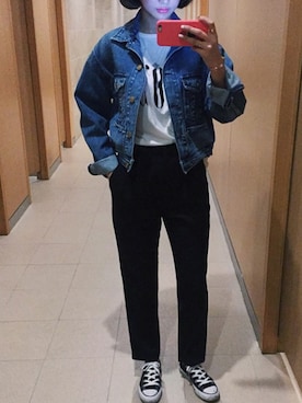 「와이드팬츠」｜jihyun_imvelyさん（レディース・163cm）の冬コーディネート