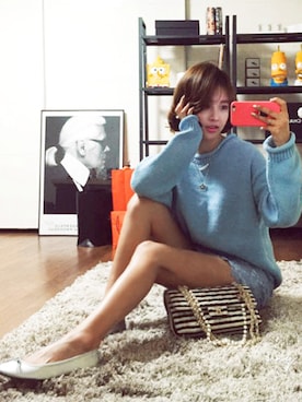 「imvely」｜「アイテム（ハンドバッグ）」を使った、jihyun_imvelyさん（レディース・163cm）の春コーディネート