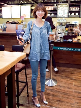 「imvely」｜「アイテム（ハンドバッグ）」を使った、jihyun_imvelyさん（レディース・163cm）の春コーディネート